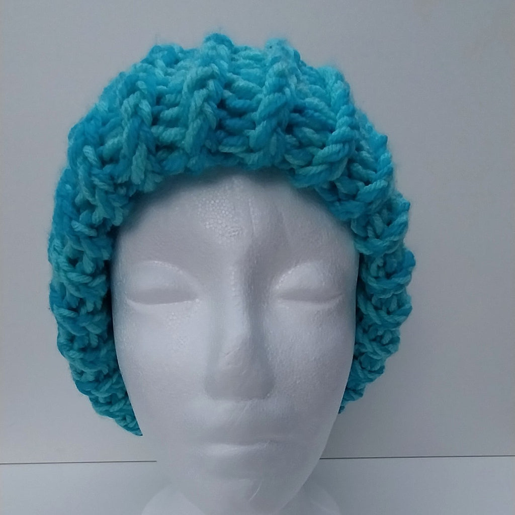 Ombre Green Hand Knitted Beanie