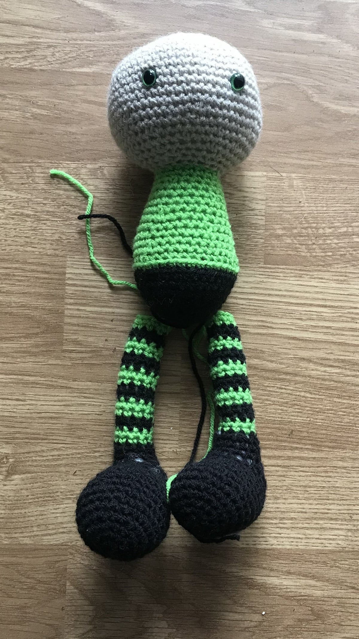 The Little Witch Hand-Crocheted Halloween Decoration