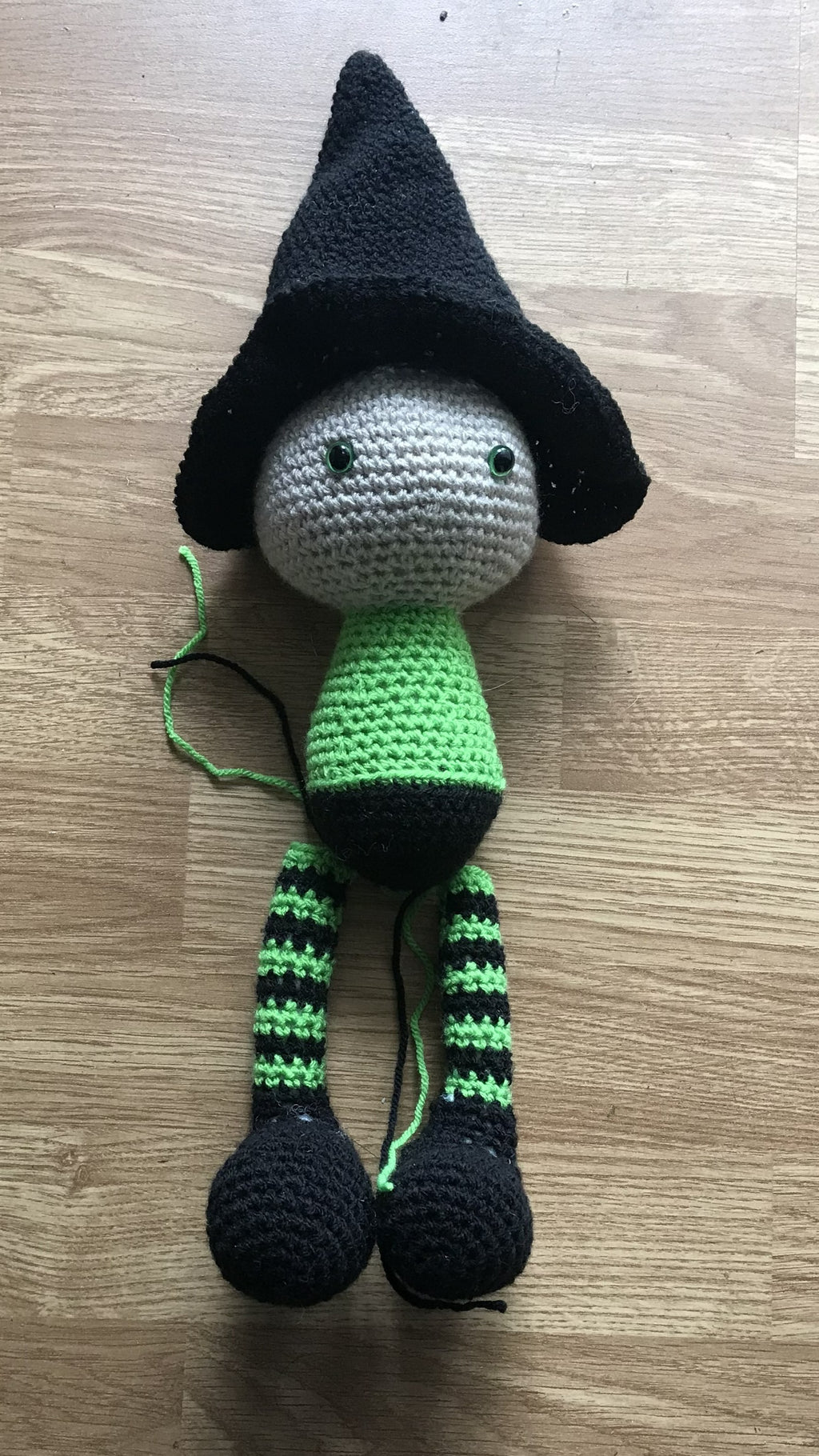 The Little Witch Hand-Crocheted Halloween Decoration