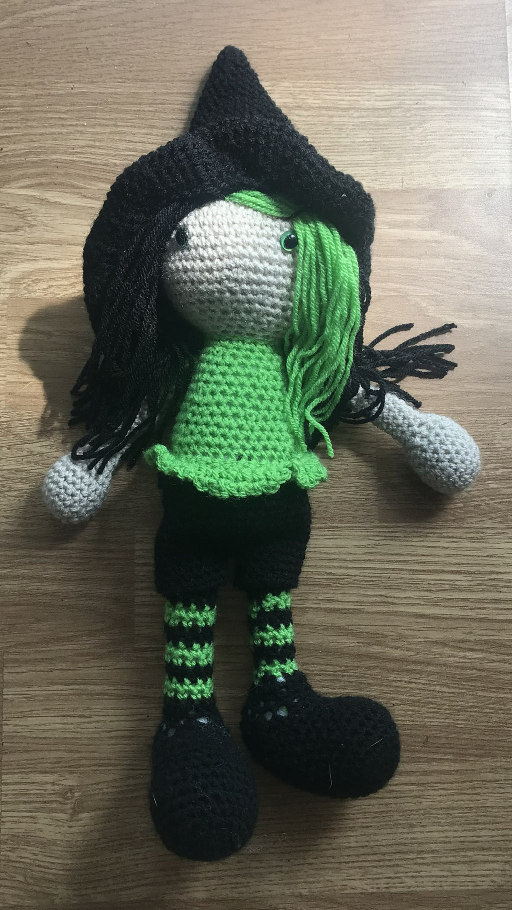 The Little Witch Hand-Crocheted Halloween Decoration