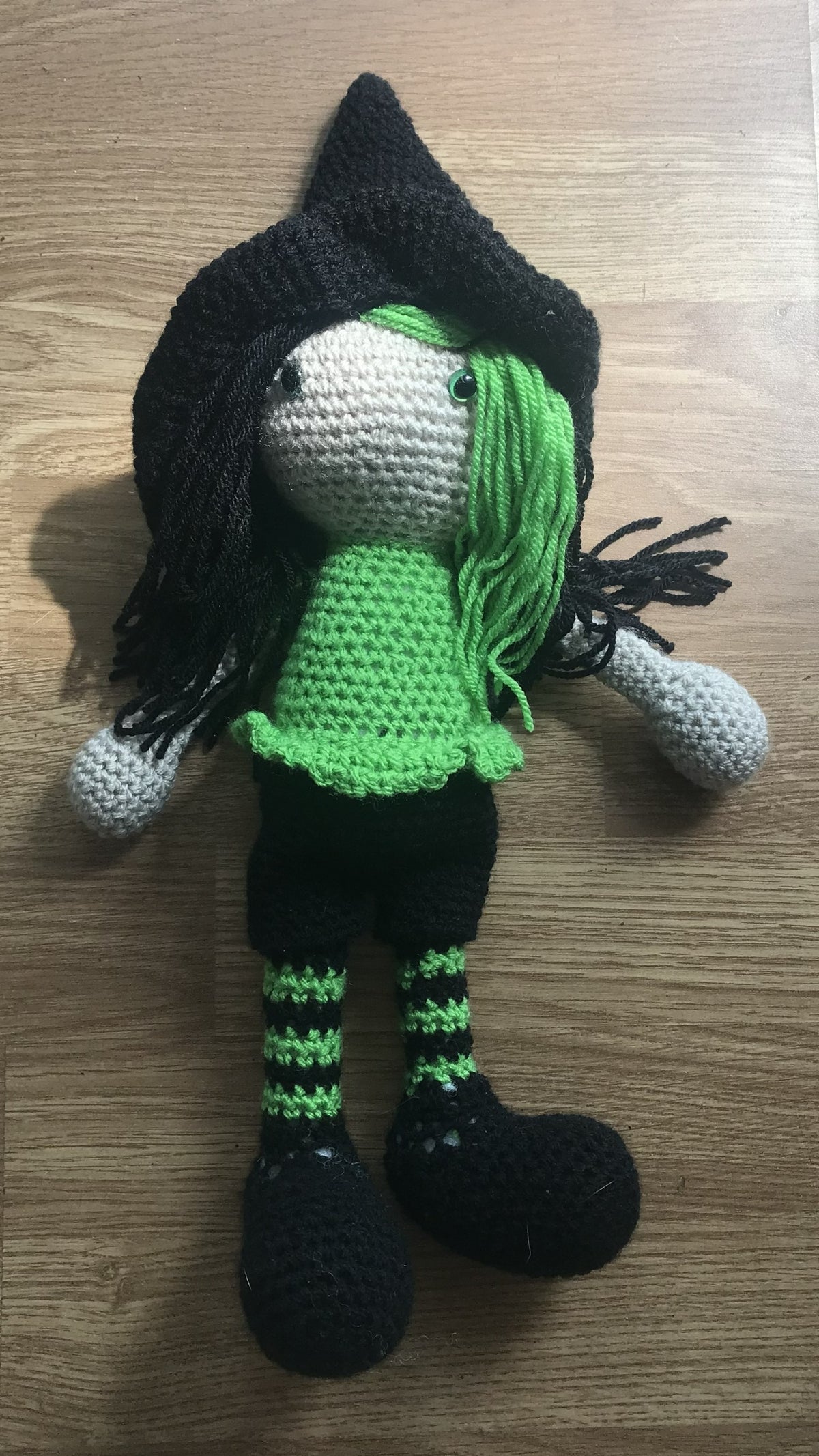 The Little Witch Hand-Crocheted Halloween Decoration