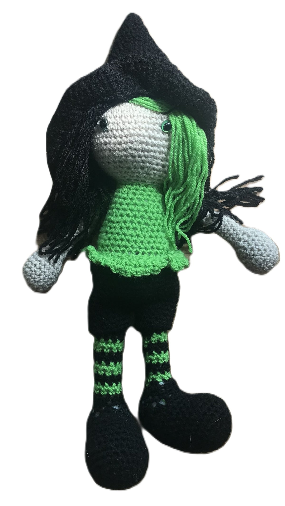 The Little Witch Hand-Crocheted Halloween Decoration